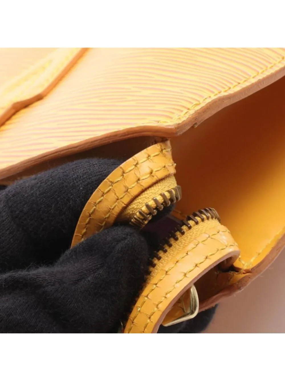 Louis Vuitton Shoulder Bag Saint Jacques Shopping Tassili Yellow Leather